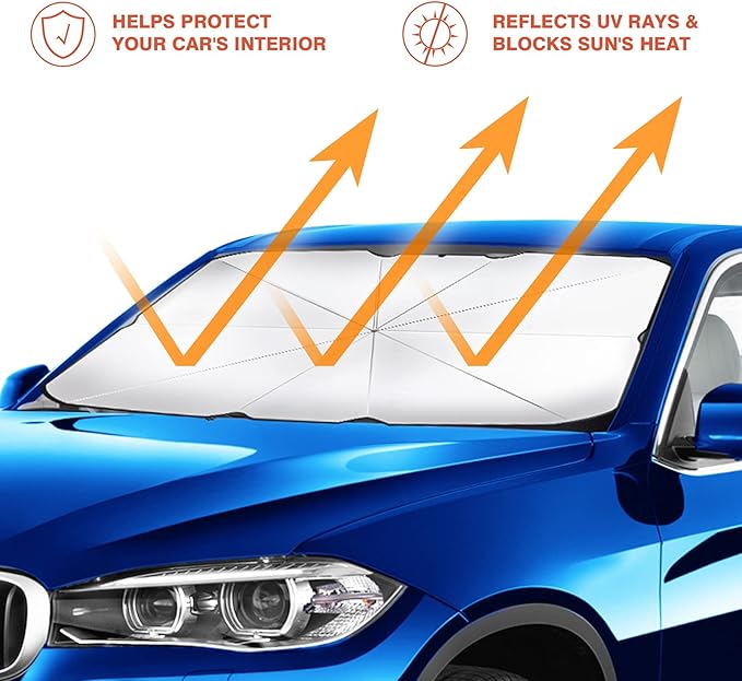 premium Car Windshield Sunshade Foldable Front Window Cover