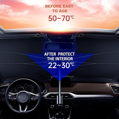 premium Car Windshield Sunshade Foldable Front Window Cover